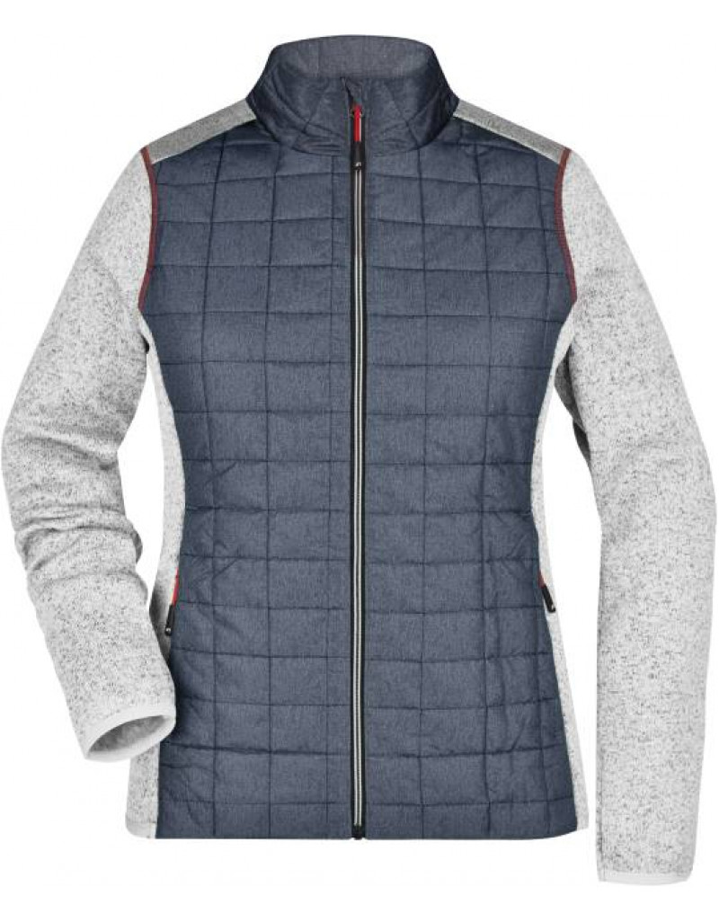 Jachetă hibridă tricotată pentru femei, fără glugă